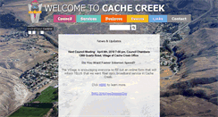 Desktop Screenshot of cachecreekvillage.com